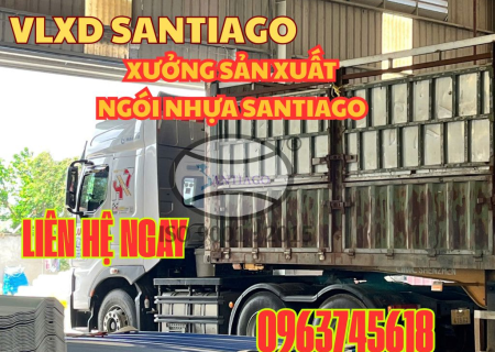 Xưởng ngói nhựa Santiago cung cấp ngói nhựa ASA/PVC 
