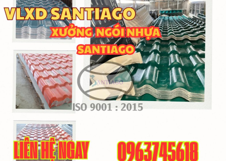 Xưởng ngói nhựa Santiago quy mô lớn, dây chuyền hiện đại, sản xuất ngói nhựa ASA – PVC chất lượng cao