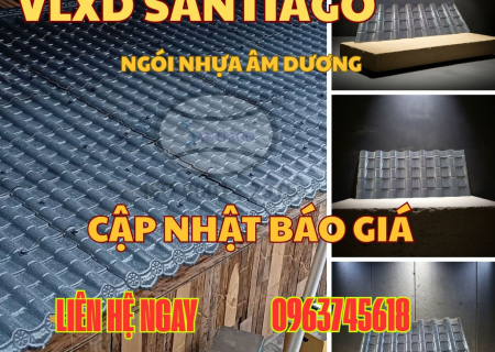 Ngói nhựa âm dương Santiago – giải pháp mái Nhật bền đẹp tại Hà Nội. 