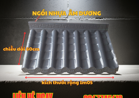 ngói âm dương nhật bản kích thước và chi tiết 