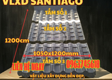 Kích Thước Ngói Nhựa Âm Dương 1m05 × 40cm – Giải Pháp Mái Nhà Chuẩn Đẹp, Bền Lâu